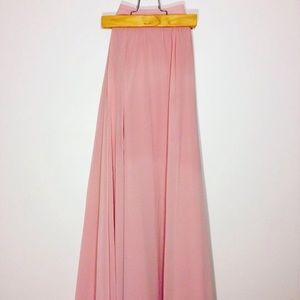 Pale Pink Windsor Maxi Skirt